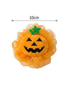 Bola de baño de calabaza de Halloween, bola de ducha de calabaza Jack linda, esponja de baño de malla suave con espuma rica, bola de exfoliación corporal colgante de secado rápido, bola de ducha exfoliante suave, adorno decorativo lindo para el baño, regalo de Halloween - multicolor - Ver 7
