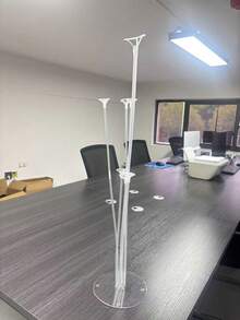 1件裝氣球柱支架含底座,加厚塑膠材質,堅固耐用可重複使用,易組裝易收納,適用生日、婚禮、畢業典禮、聖誕節、感恩節、店鋪派對等場合,氛圍裝飾必備道具 - A - 查看 12