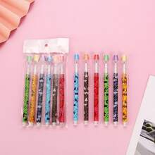 Creative Mosaic 9-Section Egg-Shaped Cartoon Pencils With Eraser, Student Prize Pencils, Stationery Store Supplies - Multiple Styles - View 7