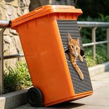 1 buah Stiker Tempat Sampah Hewan Lucu, Film Vinyl Perekat Diri, Menampilkan Pola Cerah Rakun, Panda, Pudel, dll., Cocok untuk Tempat Sampah di Taman, Jalan Masuk, dan Halaman, Tema Humor untuk Dekorasi Halaman - Beraneka warna - View 9