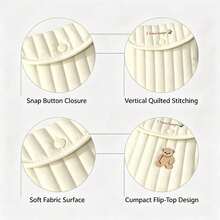 1pc Cute Cartoon Embroidered Sanitary Pad Storage Bag, Large Capacity Portable Women's Period Pouch, Travel Gift For Girls - Multicolor - View 4