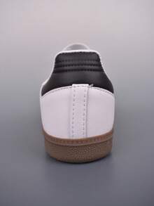 Adidas SAMBA OG 圓頭繫帶低筒運動鞋 中性款 黑白配色 - 白色 - 查看 4
