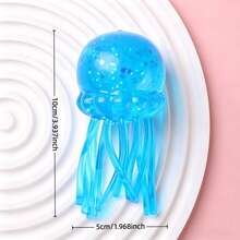 Maltose Jellyfish Squeeze Toy, Soft Transparent Stress Ball, Slow Rebound Pressure Relief Ball, Soothing Sensory Finger Toy, Realistic Animal Stress Relief Toy, Ocean Creature Prank Toy, Gift Bag Filler, Desk Decor, Birthday Gift, Party Favor - Maltose Jellyfish - View 8