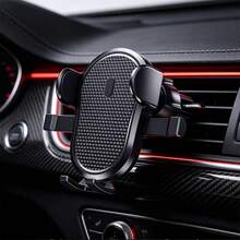 1 buah Dudukan Ponsel Ventilasi Udara Mobil Warna Hitam Universal Dudukan Ponsel Navigasi Ventilasi Udara Mobil - Satu ukuran cocok untuk semua. - View 3