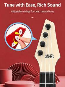 Children's Musical Instrument Guitar Toy Mini Bass Simulation Can Play Ukulele Girl Gift Toy - Multicolor - View 9