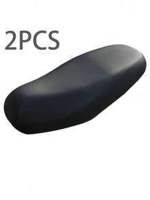 Universal Black Motorcycle Seat Elastic Cover, Full Coverage All-Season Faux Leather Seat Cover, Scratch-Resistant Wear-Resistant Sun-Proof Seat Cover - A - View 9