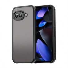 Skin-Feel PC Hard Shell Four-Corner Anti-Drop Phone Protective Case For Pixel 6 6a 6pro 7 7a 7pro 8 8a 9 9a 9pro Xl 10 10a 10 Proxl 11 11 Pro 11 Pro Xl - Black - View 2