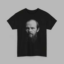 T-Shirt im Stil von Fjodor Dostojewski - Klassisches Russisches Literatur-T-Shirt - Geschenk für Schriftsteller und Leser - Intellektuelle Streetwear - Schwarz - Übersicht 1