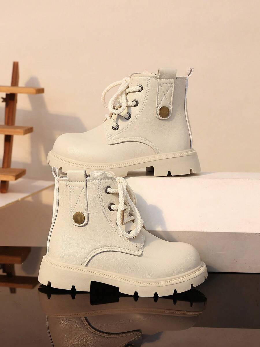 Children's Boots New Style Single Lining Anti-Slip Casual Boots - Beige - View 1