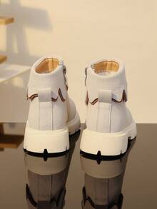 Children's Boots, New Style, Single Lining, Non-Slip Casual Boots - Beige - View 3