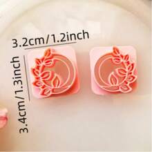 Polymer Clay Cutting Tools Such As Sun Face, Floral Arches, Geometric Molds, Suitable For Handmade Drop Earrings And Other Accessories - Multi-element - View 15