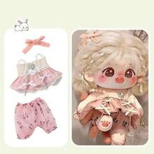 20cm Doll Clothes Set Series, Doll Outfit, Set, Doll Accessories, Plush Doll Clothes, Celebrity Fan Merchandise Doll Clothes, Suitable For Teens 14+ And Celebrity Fans, Party Gift (Doll Not Included) - Multicolor - View 5