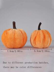 15/12/10/6/1pc Farmhouse Style Rustic Harvest Pumpkin Decor, Realistic Fabric Pumpkins, Suitable For Thanksgiving Party, Table Centerpiece And Fireplace Decoration, Halloween/Halloween Decor/Autumn Decor - Multicolor - View 5