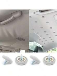 50 Sets Car Roof Interior Repair Kit, Vehicle Roof Clip Rivet Fastener, With Installation Tools, Car Interior Ceiling Fabric Fixing Repair Buttons, Suitable For Most Cars, Trucks, SUVs, UVs, Automobiles - Multiple Styles - View 2