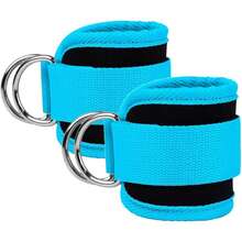 XISIYUJZ Ankle Straps Ankle Resistance Band Wrist Wraps Padded Straps Adjustable Fitness Hip Kick D-Ring Suitable For Cable Machine Gym Foot Leg Training Support - Multicolor - View 10