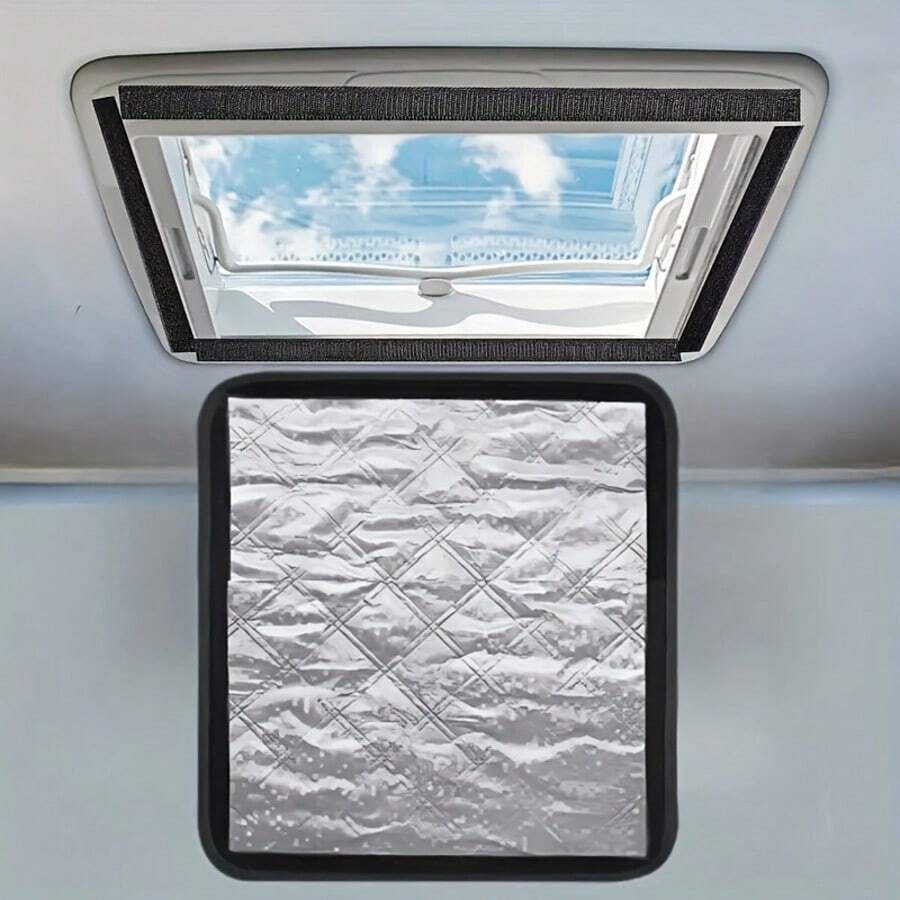 RV Camping Window Sunshade. Blackout Sun Protection Privacy. Anti-Peeping Anti-UV Heat Insulation. Foldable Sunshade. Adhesive Sunshade, Easy To Remove. Suitable For Outdoor RV, Car, Camping Vehicle Skylight - Multiple Specifications - View 1