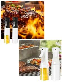 1pc Pressurized Atomizing Transparent Oil Spray Bottle, Air Fryer Oil Dispenser, Portable Outdoor BBQ Oil Sprayer, High Pressure Oil Mist Spray Bottle For Home Cooking And Oil Control, Kitchen And Outdoor Travel Essential - Multiple Styles - View 8