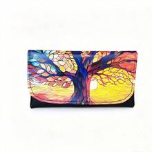 Pop Art Print Smoking Accessories Storage Bag, Oil Painting Colorful Flap Portable Tool Bag, Outdoor Anti-Pressure Leather Storage Pouch, Holiday Gift, Valentine's Day Gift! - G - View 6