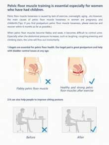 Pelvic Floor Muscle Exerciser Massager With Leg Clamp, Pelvic Floor Muscle Training, Pelvic Floor Physical Therapy For Bladder Control And Pelvic Floor Exercises For Men And Women, Portable - A - View 8