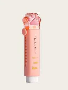 1pc/4pcs Cat Paw Eraser, Used For Cleaning Pencil, Super Cute Correction Tool, Suitable For Office, School And Students., Back To, First Day Of School - Multicolor - View 7