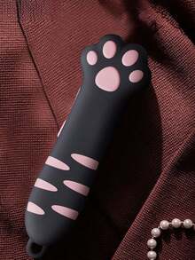 1pc Cute Cat Paw Shaped Multi-Function Utility Knife, Manual Retractable Blade For Safer Use, Lightweight And Portable Craft Knife Set, Suitable For Paper Cutting, Parcel Opening, DIY Crafts - A - View 7