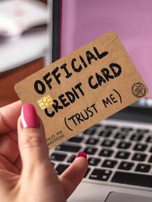 1/2pcs New "Official Credit Card (Trust Me)" Funny Credit Card Stickers, (Random Style) Credit Card Stickers Suitable For EBT, Waterproof, Transportation Card, Key, Credit Card, Debit Card, Card Sticker Protection For Bank Card, Bubble-Free, High Quality, Suitable For Chip Cards (Four Styles Will Be Shipped Randomly.) - Multicolor - View 5