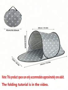 UPF 50+ Sun Protection Beach Tent, With Sandbags, Support Poles, Tent Pegs And Wind Ropes, Suitable For Outdoor, Camping, Backyard And Picnic Use - Tent - View 4