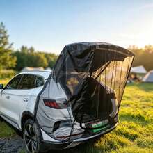 Magnetic SUV/MPV Summer Anti-Mosquito Car Mesh Curtain, Universal Trunk Tailgate Ventilation Anti-Mosquito Anti-Insect Net, Suitable For Outdoor Camping - Multicolor - View 2
