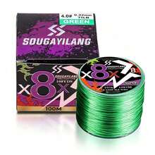 SOUGAYILANG 8-Strand Braided Fishing Line Green 100m/300m/500m Multi-Color Abrasion-Resistant Multi-Strand Fishing Line Suitable For Saltwater And Freshwater Outdoor Fishing Accessories - Green - View 15