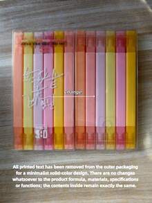 6/12 piezas Resaltadores fluorescentes de doble punta, papelería para estudiantes para marcar puntos clave, tinta de secado rápido perfecta para tomar notas, marcar libros de texto, llevar un diario y uso de oficina, regreso a la escuela - Resaltador - Ver 9