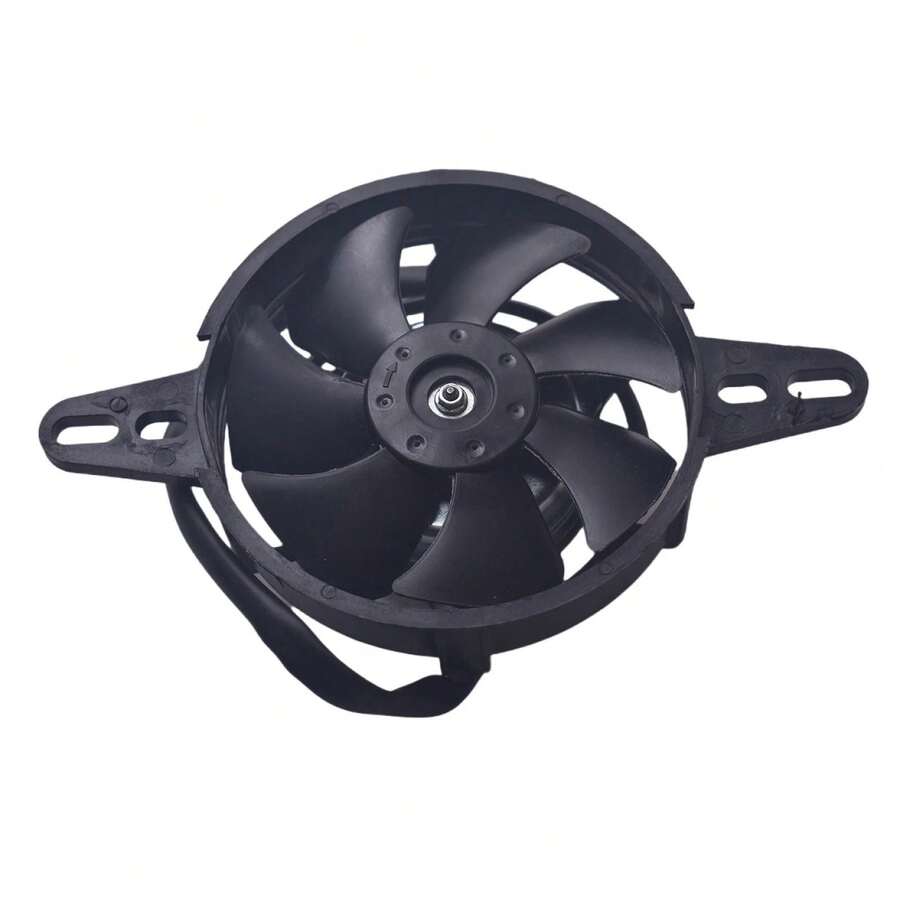 Universal 12V Motorcycle Radiator Fan 4Inch 300CFM Plastic Blade For ATV Quad UTV Dirt Bike, Without Battery - View 1