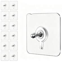 Reusable Invisible Seamless No-Drill Adhesive Hooks For Home Kitchen Screw Mounting - A - View 1