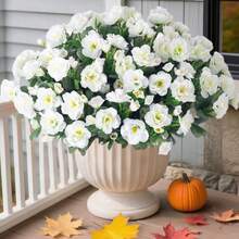2/4PCS Fresh Pure White Artificial Gardenia Flowers, Large Capacity With Multiple Buds, No Leaf Drop, Sun-Resistant For Balcony Outdoor, Qixi Gift, Desktop Decoration - Multicolor - View 3