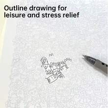 Decompression Pen Control Tracing Drawing Drafts, Suitable For Adults To Relieve Boredom And Stress At Work, Practice Drawing And Tracing,Training Concentration And Observation, Very Suitable As Holiday And Birthday Gifts - Sets - View 3