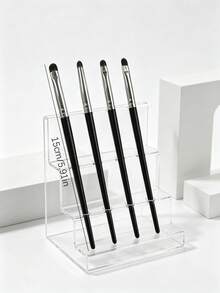 4件組美甲刷具套組，專業凝膠彩繪刷，適用於DIY美甲設計、精細彩繪、3D裝飾，壓克力美甲工具，美甲用品 - 黑色 - 查看 9