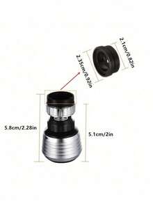 360° Rotating Kitchen Faucet Aerator, Diffuser, Faucet Nozzle Filter, Adapter - For Home Kitchen Use - Multicolor - View 8