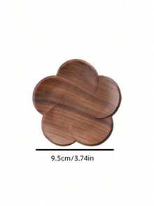 6pcs/4pcs/2pcs/1pc/1set Black Walnut Wood Coasters, Teapot Mat, Heat Resistant, Creative Flower Shape Round Wooden Coasters, Coffee Cup Coasters, Suitable For Desktop Decoration, Restaurant, Kitchen, Living Room, Bohemian Style Kitchen And Living Room Decor Table Mat, Holiday Gift - Multicolor - View 10