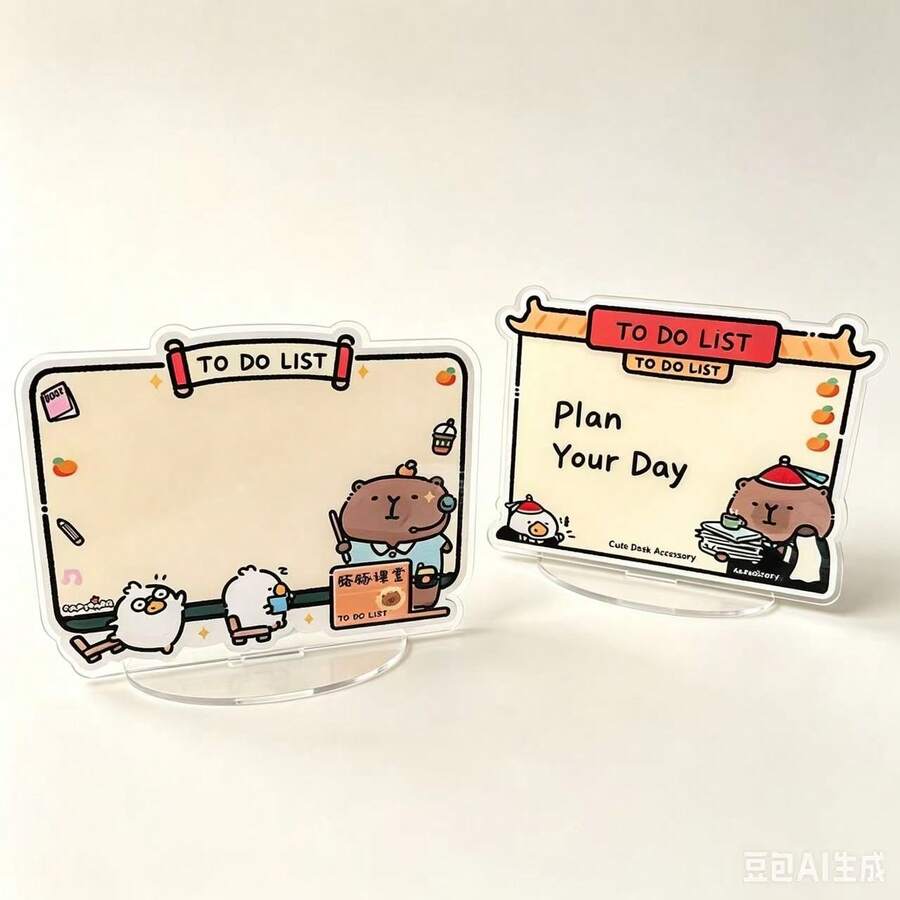 2026 Back To School Coquette Classroom Prize Capybara Acrylic Standee Cartoon Anime Display Stand Desktop Creative Anime Merchandise Capybara Small Figurine - Capybara - View 1