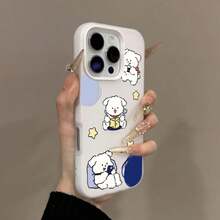 Fashion Phone Cases - Jelly Shell - Healing Little White Dog Green - View 8