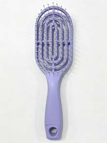 1pc Anti-Tangle Hair Brush, Soft Massage Brush, Breathable Quick-Dry Styling Brush (Suitable For Women And Girls), Scalp Massage Brush With Flexible Bristles, Portable Daily Hair Care Essential, Hairdressing Tool, Salon And Home Hair Comb - A - View 12