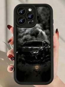 Casing Ponsel Mewah Kreatif dengan Desain Mobil Sport, Bingkai Mata Elemen Seri M, Matte, Kompatibel dengan Apple 7/8/X/XR/XSMAX/11/12/13/14/15/16/17 Promax, Lembut, dan Perlindungan Penuh. - Hitam - View 21
