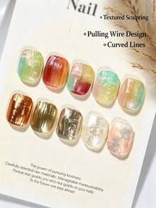 3/2/1pc New Nail Art 3D Texture Hard Bristle Shaping Brush With Stiff Short Bristles, Resistant To Deformation, Ideal For Textured Nail Designs-Compact And Portable For On-The-Go Use. - Multicolor - View 5