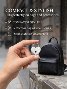 1/2pcs Premium Alloy Mini Heart Lock, Anti-Rust Anti-Theft Metal Padlock, Creative Beautiful Decorative Heart-Shaped Lock - High-Quality Alloy Material, Durable And Wear-Resistant, Electroplated Anti-Corrosion, Mini Easy To Carry, Suitable For Room Cabinet Door Lock Protection, Luggage Bag Anti-Theft, Diary Protection. Exquisite Anti-Rust Personalized Blue Lock, Compact Anti-Theft Auxiliary Door Lock, Beautiful Decoration For Cabinet Storage, Practical Lock Protection Cabinet Storage Accessory - Multiple Styles - View 12