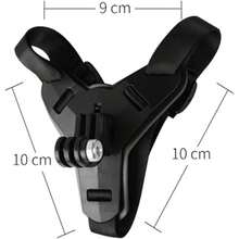 Giá đỡ gắn cằm mũ bảo hiểm xe máy cho camera, tương thích với G*Pro Hero D*I Osmo Action I*Sta360, phụ kiện dây đeo mũ bảo hiểm - Xem 2