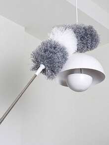 Flexi-Reach Microfiber Dust Mop – Extendable & Washable, No Battery, For Ceiling, Furniture, Car, Home & Auto - Greyish White - View 4