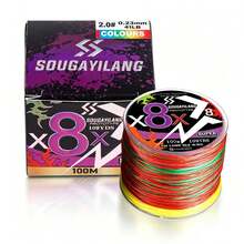 SOUGAYILANG 8-Strand Braided Fishing Line 100m/300m/500m Multi-Color Wear-Resistant Multi-Strand Fishing Line, Suitable For Saltwater And Freshwater Outdoor Fishing Accessories - Multicolor - View 16