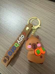 1 buah Gantungan Kunci Kartun Capybara, Gantungan Kunci Boneka Silikon Lucu, Cocok untuk Mobil, Tas, Mesin Penjual Otomatis, Sempurna untuk Pemakaian Sehari-hari, Hadiah yang Bagus untuk Teman - MultiWarna - View 7