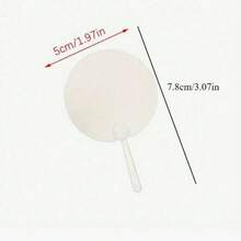 100/50pcs Cute Mini Transparent Hand Fans Handmade DIY Blank Fans Detachable Art Fans For Halloween Wedding Birthday And Party Decorations, Perfect Gifts For Friends Classmates Mothers Colleagues, Decorative Fans - One Size Fits All - View 2