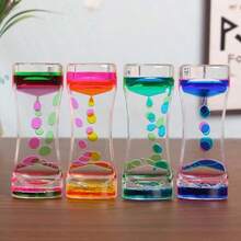 1 buah - Timer Kebocoran Cairan Dua Warna, Aksesori Hadiah Kreatif Akrilik untuk Meredakan Stres, Hadiah untuk Teman, Hadiah Natal, Hadiah Tahun Baru, Mainan Gelisah Timer Cairan untuk Dewasa, Mainan Meja yang Menenangkan, Hadiah di Kelas, Isian Kaos Kaki Natal, Pengisi Kaos Kaki - MultiWarna - View 5