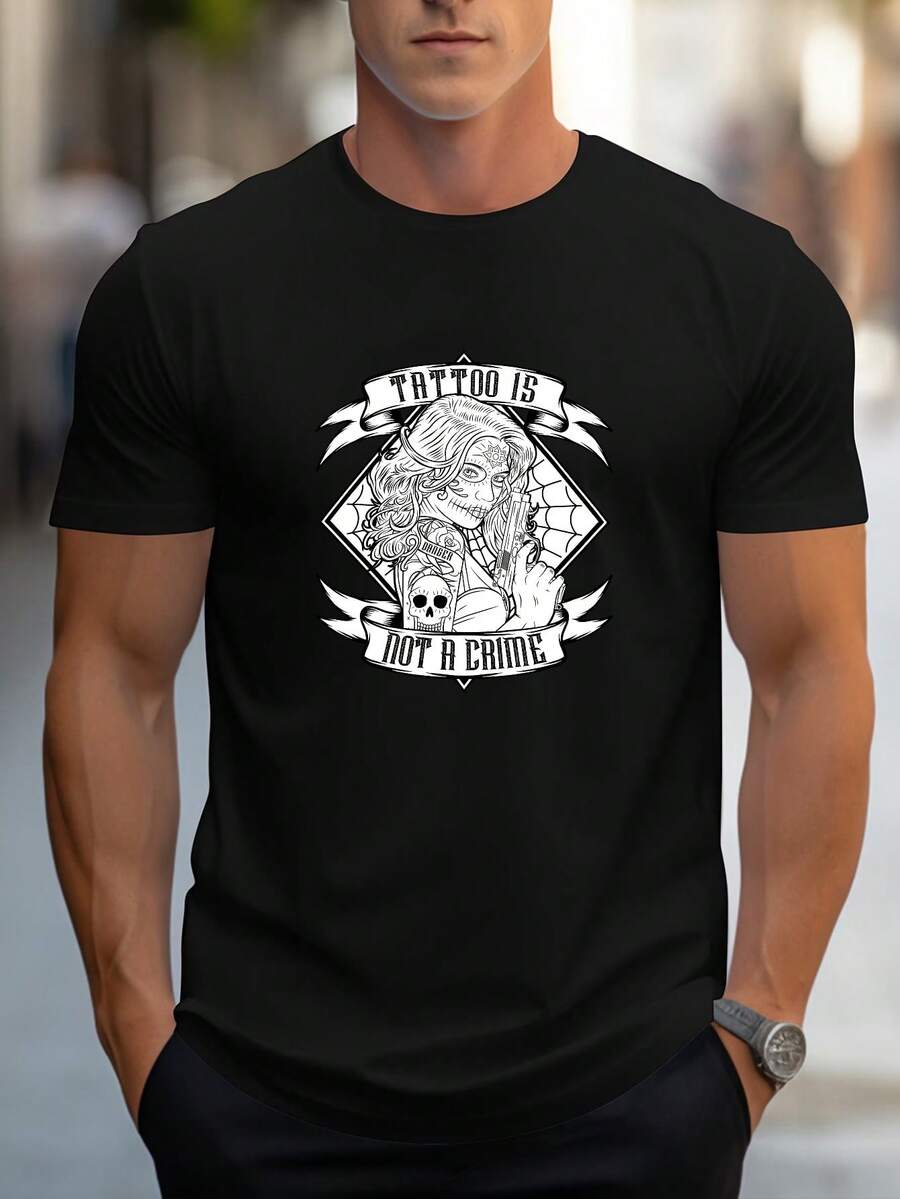 Men T-Shirts - Black - View 1